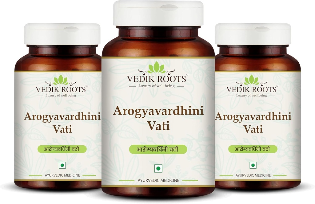 Arogyavardhini Vati Tablets - Natural Detox og Lever sundhed Support 124; for milt udvidelsen