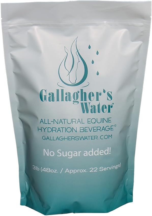 GALLAGHER 'S VAND All- Natural Equine Hydration Beverage, Natural Flavor Enhancement Powder Mix med Electrolytes og Trace Minerals designet til at tilskynde heste til at drikke vand, Ingen sukker tilføjet!