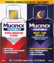 Mucinex Fast- Max & NightShift Combo Pack - Max Strength Hough & Cold Medicines For Mucus Relief, Chest Congestion, Nasal Congestion, Sinus Congestion, Sinus Pressure, Hough Symptom Relief (2x 6 FL OZ)