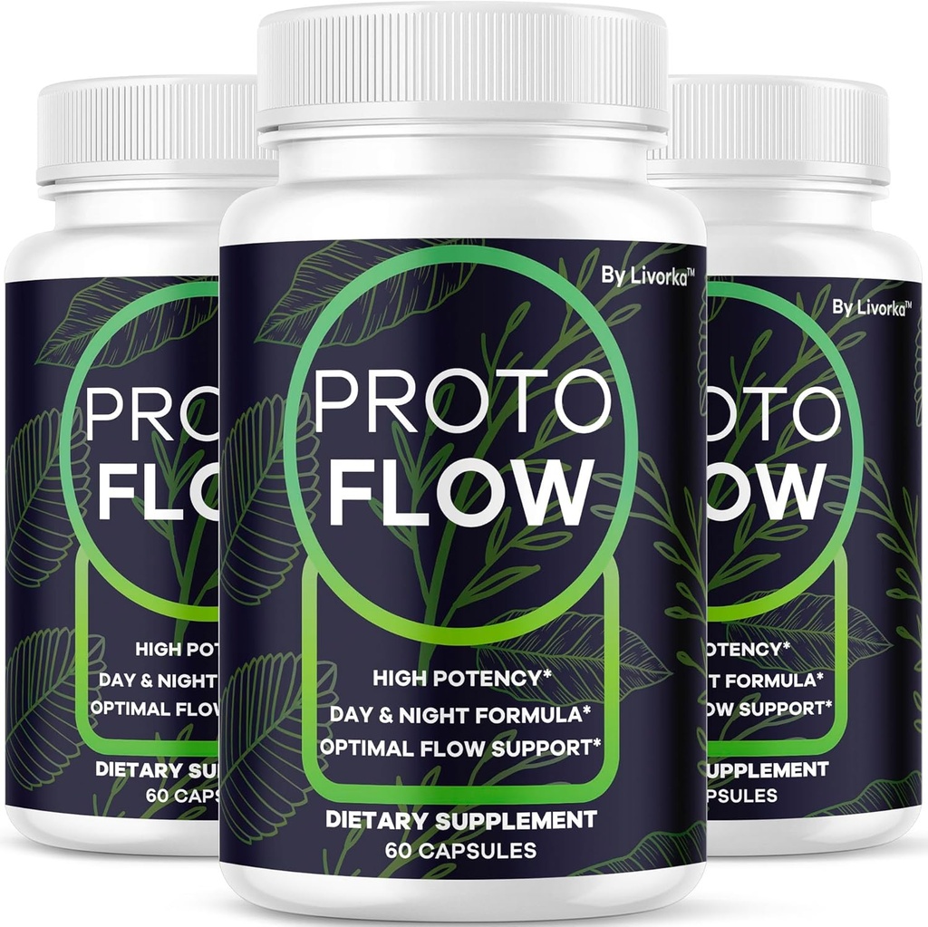 LIVORKA (3 Pack) Proto Flow - Proto Flow Support, ProtoFlow, ProtoFlow Anmeldelser, ProtoFlow Formel, Proto Flow Mandlige Kapsler, Proto Flow Supplement for mænd, Proto Flow Pills, 180 Kapsler til 3 Måneder