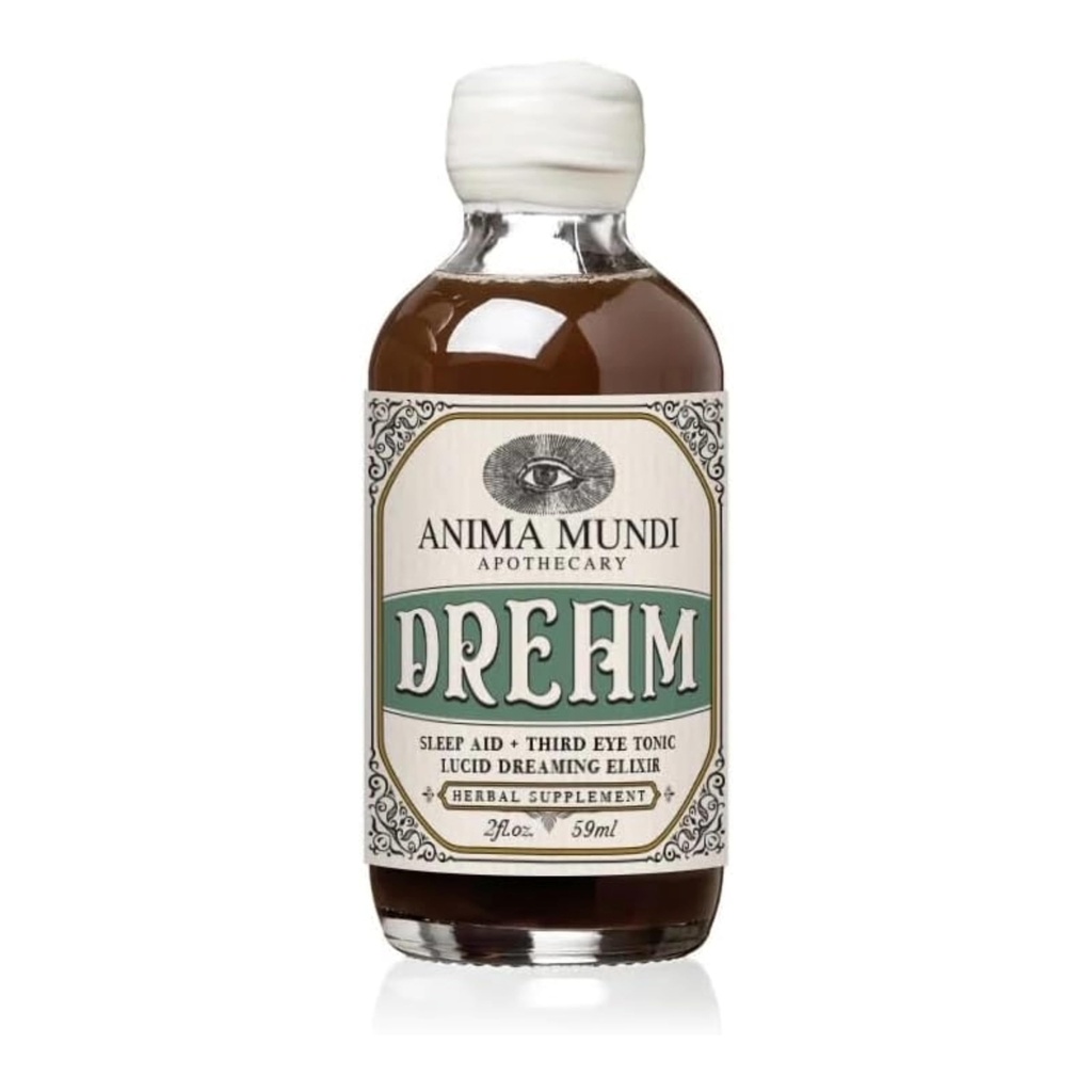 Anima Mundi Apotecary Lucid Dream Elixir - Third Eye Tonic - Afslappende Adaptogen Drink - Support Lucid Dreaming and Visionary Sleep with This Calming Tonic (2 oz)