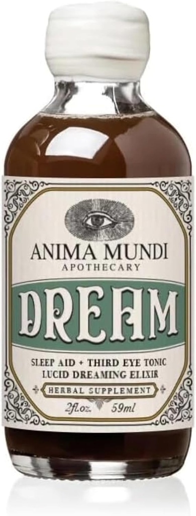 Anima Mundi Apotecary Lucid Dream Elixir - Third Eye Tonic - Afslappende Adaptogen Drink - Support Lucid Dreaming and Visionary Sleep with This Calming Tonic (2 oz)