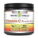 Amazing Formulas C-vitamin Powder Supplemented 124; Unflavored Ascorbic Acid 1 Gram per Servering Budd124; 454 Servere per Container Budding124; Non- GMO Budding124; Gluten- Free Budding124; Lavet i USA