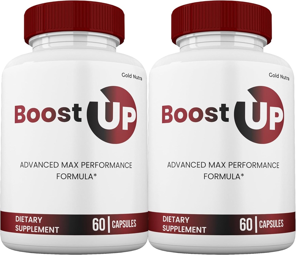 Boost Up Capsules, Boost Up Pills, All Natural Supplement, BoostUp Maximum Strength Pastillas 60 Capsules per Bottle (2 Pack)