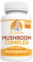 Bedste Organic Mushroom Complex - Immunassist Support - Lions Mane, Cordyceps og Reishi - Adaptogen Supplement - Wellness, Stress Relief, Memory & Cognitive Support, Dr. Danielle - 120 Veggie Caps