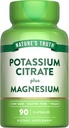 Nature 's Truth Kalium Magnesium Citrat Kapsler 124; 90 Greve 124; Vegan, Non- GMO & Gluten Free Supplement