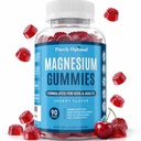 Rent Optimal Magnesium Citrate Gummies for børn og voksne - Lækker Cherry Flavor - Sove, rolig & fordøjelsesstøtte, afslapning, muskelsundhed - Chewable Magnesium, Glutenfri, Vegan - 90 Gummies
