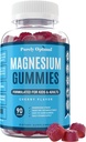 Rent Optimal Magnesium Citrate Gummies for børn og voksne - Lækker Cherry Flavor - Sove, rolig & fordøjelsesstøtte, afslapning, muskelsundhed - Chewable Magnesium, Glutenfri, Vegan - 90 Gummies