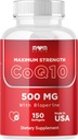 Dr. JOEL 'S MOM Nutrix CoQ10 500mg - Cellular Energy Production Support - Bedste Absorption med Bioperine - 150 Softgels - Made in USA