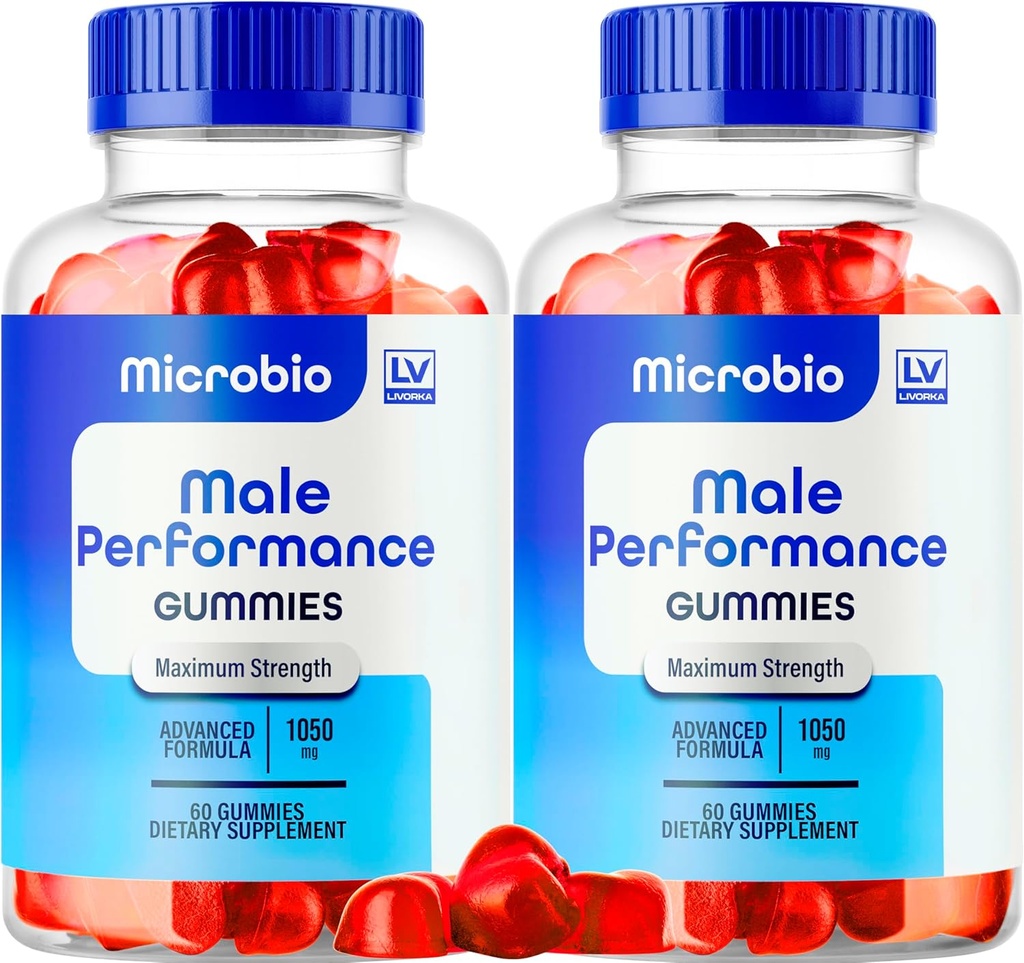 LIVORKA (2 Pack) Microbio ME Gummies, Microbio ME Gummies for Mænd, Microbio ME Gummies, Microbio ME Gummies, Microbio ME Gummies - All Natural Support Gummies, 120 Gummies for 2 Måneder.