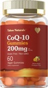 CoQ10 Gummy 12, 200 mg 12, 60 Greve 124, Natural Mango Pineapple Flavor 124, Vegan, Non- GMO, Gluten Free