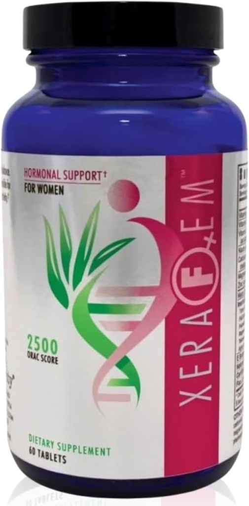 Youngevity XeraFem - Hormonal støtte til kvinder med vitaminer, mineraler, Maca Root, og Grapeseed Extract - Understøtter Hormonal balance og immunforsvar - 60 tabletter