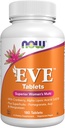 NOW Foods Supplements, Eve™ Women's Multivitamin with Cranberry, Alpha Lipoic Acid and CoQ10, plus Superfruits - Pomegranate, Acai & Mangosteen, 180 Tablets