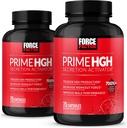 Force Factor Prime HGH Secretion Activator, 2-Pack, HGH Supplement for Men with AlphaSize to Help Trigger HGH Production, Increase Workout Force, & Improve Performance, 150 Capsules