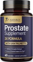 Prostata sundhed kosttilskud til mænd 1000mg - 3X Styrke med Saw Palmetto Blend Stinging Nettle Root & Græskar frø Support Complex - Understøtter Badeværelse Trips Prostate & Urinary sundhed - 60 kapsler