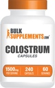 BulkSupplements.com Colostrum Capsules - Colostrum Supplement, from Bovine Colostrum - Gluten Free, 240 Capsules (Pack of 1)