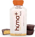 Huma Plus (Double Electrolytes) - Chia Energy Gel, Chokolade Peanut Butter, 12 Gels - Mave venlige, Real Food Energy Gels