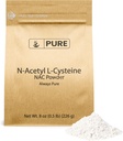 PURE ORIGINATIONELLE INGREDIENSER NAC N- acetyl L- cystein pulver (8 oz) Lab Verified, Altid Pure, Ingen Fillers