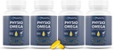 Physio Omega 2400mg Fish Oil med Omega 3 Fedtsyretilskud - Heart & Brain Health Kosttilskud til voksne - Non-GMO, Burpless, Light Citrus Flavor, Sustainable Softgels - 240