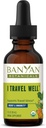 Banyan Botanicals I Travel Well Liquid Extract - Organic Fast- Fungerende immunforsvar for rejser - med Ashwagandha og Ginger - 1 fl. oz. - Ikke GMO bæredygtigt sourced Vegan