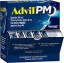 Advil PM Pain Reliever og Nighttime Sleep Aid, Pain Medicine med Ibuprofen for Pain Relief og Diphenhydramin Citrate for a Sleep Aid - 50x2 Coated Caplets