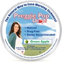 Three Lollies Preggie Pop Drops, Natural Green Apple, 21 Count
