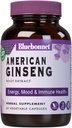 BlueBonnet American Ginseng Root Extract Supplement, 60 Greve