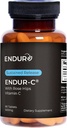 Endur ENDUR- C vitamin C med Rose HIPS, Understøtter Collagen produktion, Antioxidant Protection & Gentle fordøjelse, Gluten Free, 500mg (90 tabletter)
