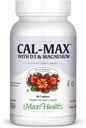 Calcium 1000 mg med D3- vitamin (400 IE) og Magnesium (750 mg) - Kosttilskud til ben, tænder, fælles støtte - til mænd og kvinder - 90 tabletter