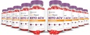 (10 Pack) Rapid Ripped Keto ACV Gummies Advanced Formel 1000MG Rapitrup Keto Gummies Apple Cider Vincipeter Formuleret med Pomegranate Beet Juice Powder B12 Vegan Non GMO 600 Gummys