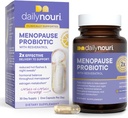 Daglig Nouri Menopause Probiotiske Mezzogiorno 124; Understøtter Hormonal Balance, Østrogen, Hot Flashes, Night Sweats, Bloating & Gut Health Mezzogiorno 124; 3 Klinisk Studerede Strops + Resveratrol & Vegan Omega Oil Mezzogiorno 124; 30- Day Supply