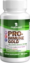 PRO- immunforgyldt 124; Best immunfortykningsgrad 124; Klinisk studium Coriolus versicolor PSP + PSK & Ganoderma lucidum Mushroom Mycelium Extract, All- Natual, Antioxidant Supplement, cGMP & USA Made, 60 tabletter