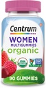 Centrum Kvinder Organic Multigummies Kvinder Multivitamin Gummies Organic Multivitamin for kvinder med essentielle næringsstoffer til immunforsvar, Metabolisme, og hår hud og negle Vitaminer - 90 Ct