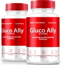 (2 Pack) Gluco Ally kapsler, officielle GlucoAlly piller, Omfattende blodtilskud Formel, Alle naturlige supplement til at opretholde sunde niveauer, Premium Gluco- Ally Capsulas anmeldelse (120 Kapsler)