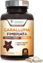 Pure Caralluma Fimbriata ekstrakt Højt koncentreret 1200mg - Natural Caralluma Fimbriata Kapsler Endurance Support, Bedste Vegan supplement til mænd og kvinder, Non- GMO - 180 Kapsler
