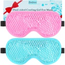 BeeVines Gel Eye Mask, 2 Pack kølende ismasker til Puffy øjne til mænd og kvinder, Cold & Warm Compress for Post Kirurgi, Puffiness, Allergier, Sinuser & Migræne Behandling