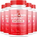 (5 Pack) Glycogen Support Supplement Advanced Formel, Glycogen Support Kapsler, Glycogen Support, Advanced Glycogen Support Formel, Glycogen Support Anmeldelser, 150 Kapsler til 5 Måneder