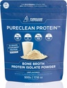 PureClean Protein - 500g Beef + Collagen Isolate Powder - 124; Zero Fillers - 124; Rich in EAA, BCAA, Glycin & Proline for Muscle, Joints & Gut - 124; Premium Grass- Fed Swedish Hydrobeef ™ - 124; Organic Unflavored