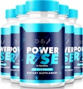 (5 Pack) Power Rise for mænd, Official PowerRise for mænd piller, Alle naturlige mandlige støtte til spidsydelse og samlet sundhed, Premium Power Riser En Capsulas Pastillas anmeldelse (300 kapsler)