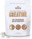 B.rad 100% Pure Mikroniseret Creatin Monohydrat Pulver • 124; Natural, ingen tilsætningsstoffer • 124; øger muskel styrke, inddrivelse & ydeevne • 124; understøtter hjerne sundhed • 124; 300g, 60 Servere