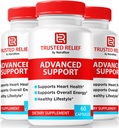 (3 Pack) Trusted Relief Kapsler, Official TrustedRelief Complete Support Pills, Alle naturlige Formel for Stable Levels & Sund cirkulation, Premium Supplement Anmeldelser (180 Kapsler)