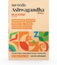 Ashwagandha Oral Strips 100 mg KSM 66 Ashwagandha, L- Theanin, Melatonin, D3- vitamin og Magnesium, Vegansk Strip til mænd og kvinder, Sugar- Free, Non- GMO, 30 Oral Strips (Berry)