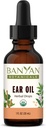 Banyan Botanicals Ear Oil - Organic Herbal Oil Ear Drops med Ashwagandha og hvidløg - Lindrende og behageligt for Ørerne - 1 oz - Ikke GMO bæredygtigt sourced Vegan