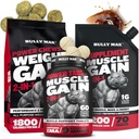 Bully Max Dog Vægt Gainer Chews (75pc tyggeben) & Muscle Builder Tablets (60 faner) & 31- in-1 Flydende Muscle Builder Supplement Bundle eller hvalpe & voksne, Alle racer - sund vækst og Vitality support