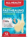 All Health Advanced Smart Healing Hydrocolloid Gel Bandages, Assorted Sizes, 12 ct Measures 124; fremmer Healing for førstehjælp Blistere eller Sårpleje