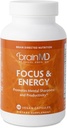 BRAINMD Dr Amen Focus & Energy - 120 kapsler, pakke med 2 - fremmer koncentration og opmærksomhed - Koffein fri, Gluten fri - 60 Total Servering