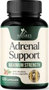 Adrenal Support Kosttilskud Cortex Complex, Bedste Energisupplement, Understøtter Cortisol Sundhed & Energiniveauer, Daglig Ashwagandha til kvinder & mænd, Understøtter Adrenal Træthed & Immunsystemet, 120 Kapsler
