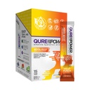 QUURE Power Mental Boost for Focus og Mental Clarity, Alkaline Nootrop Brain Support med Organic Guayusa, Organic Lions Mane Mushroom, L-Theanine, Koffein -15 Easy Open Sticks, Fremstillet i USA