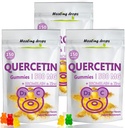 Quercetin med bromelain Gummies - C-vitamin + zink + D3-vitamin - Quercetin 500mg Gummies til børn og voksne (3 pakker)