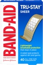 Band- Aid Brand Tru- Stay Sheer Strips Adhesive Steril Bandages for Førstehjælp & Sårbeskyttelse, Individuelt Indpakket Sårpleje Bandager til Mindre Cuts & Scrapes, Alle One Size, 40 ct